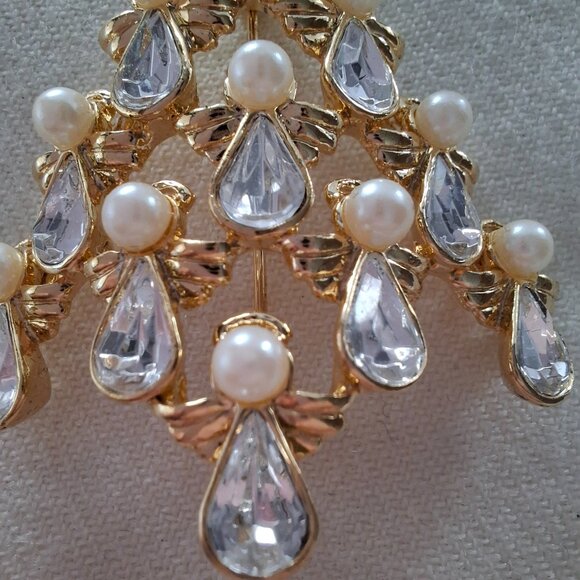 Vintage NWT NIB Avon angel tree pin - Picture 4 of 6